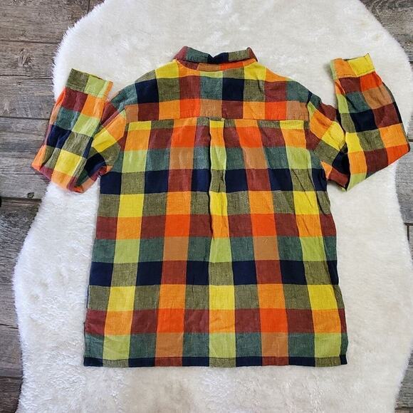 Reflections by Spiegel Colorful Plaid Long-Sleeved Button-Up Shirt, Size X-Large - Picture 6 of 6